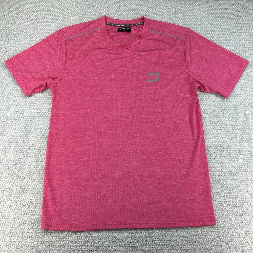 Druids‎ T-Shirt Mens 2XL Pink Performance Training Short Sleeve Gym Stretch